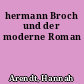 hermann Broch und der moderne Roman