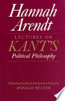 Lectures on Kant's political philosophy