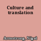 Culture and translation