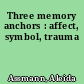 Three memory anchors : affect, symbol, trauma