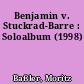 Benjamin v. Stuckrad-Barre : Soloalbum (1998)