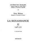 La Renaissance. 2: 1548 - 1570