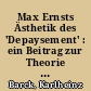 Max Ernsts Ästhetik des 'Depaysement' : ein Beitrag zur Theorie und Praxis dialektischer Bilder
