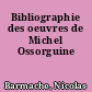 Bibliographie des oeuvres de Michel Ossorguine