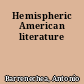 Hemispheric American literature