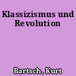 Klassizismus und Revolution