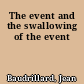 The event and the swallowing of the event