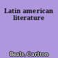 Latin american literature