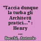 "Taccia dunque la turba gli Architetti pratici..." : Henry Wotton und der Abt von Guastalla