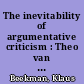 The inevitability of argumentative criticism : Theo van Doesburg and the constructive review