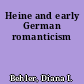 Heine and early German romanticism