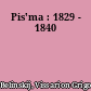 Pis'ma : 1829 - 1840