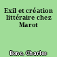 Exil et création littéraire chez Marot