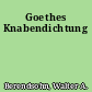 Goethes Knabendichtung