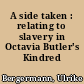 A side taken : relating to slavery in Octavia Butler's Kindred