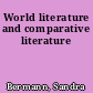 World literature and comparative literature