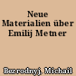 Neue Materialien über Emilij Metner
