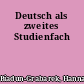 Deutsch als zweites Studienfach
