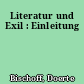 Literatur und Exil : Einleitung
