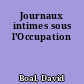 Journaux intimes sous l'Occupation
