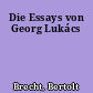 Die Essays von Georg Lukács