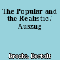The Popular and the Realistic / Auszug