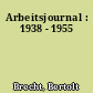 Arbeitsjournal : 1938 - 1955