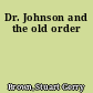 Dr. Johnson and the old order