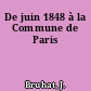 De juin 1848 à la Commune de Paris