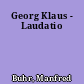 Georg Klaus - Laudatio