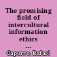 The promising field of intercultural information ethics : introduction
