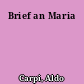 Brief an Maria