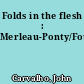 Folds in the flesh : Merleau-Ponty/Foucault
