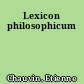Lexicon philosophicum