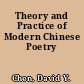 Theory and Practice of Modern Chinese Poetry