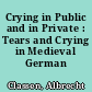 Crying in Public and in Private : Tears and Crying in Medieval German Literature