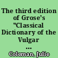 The third edition of Grose's "Classical Dictionary of the Vulgar Tongue" : bookseller's hackworck or posthumous masterpiece?