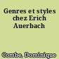 Genres et styles chez Erich Auerbach