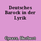 Deutsches Barock in der Lyrik