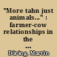 "More tahn just animals..." : farmer-cow relationships in the aftermath of 2001 : foot and mouth disease in the UK