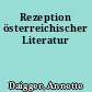 Rezeption österreichischer Literatur