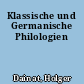 Klassische und Germanische Philologien