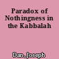 Paradox of Nothingness in the Kabbalah