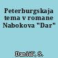 Peterburgskaja tema v romane Nabokova "Dar"