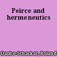 Peirce and hermeneutics