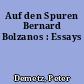Auf den Spuren Bernard Bolzanos : Essays