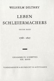 Leben Schleiermachers, Bd.1