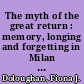 The myth of the great return : memory, longing and forgetting in Milan Kundera`s Ignorance