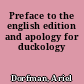 Preface to the english edition and apology for duckology