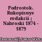 Podrostok. Rukopisnye redakcii ; Nabroski 1874 - 1879